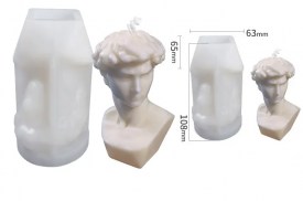 Molde silicona busto David